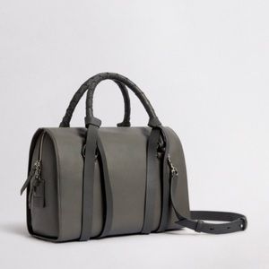 All Saints Leather Bowling Bag